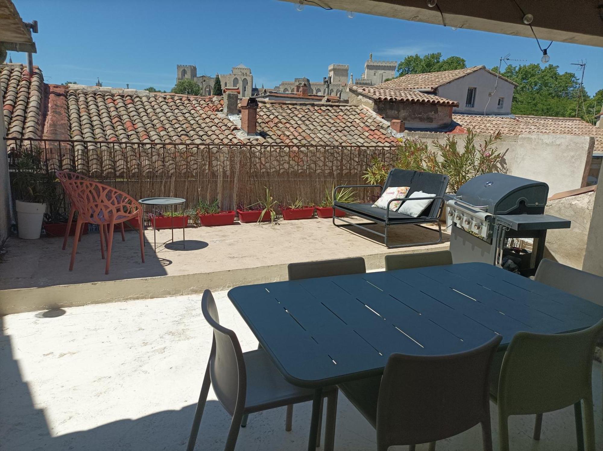 אביניון Maison Intra Muros, Terrasses Avec Vue Jaccuzzi Et Garage חדר תמונה